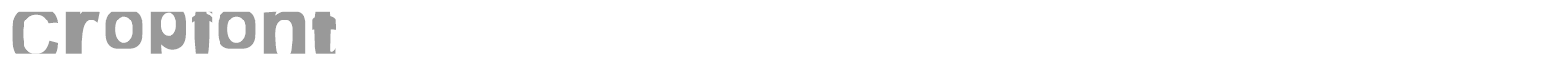 Cropfont Expanded font preview